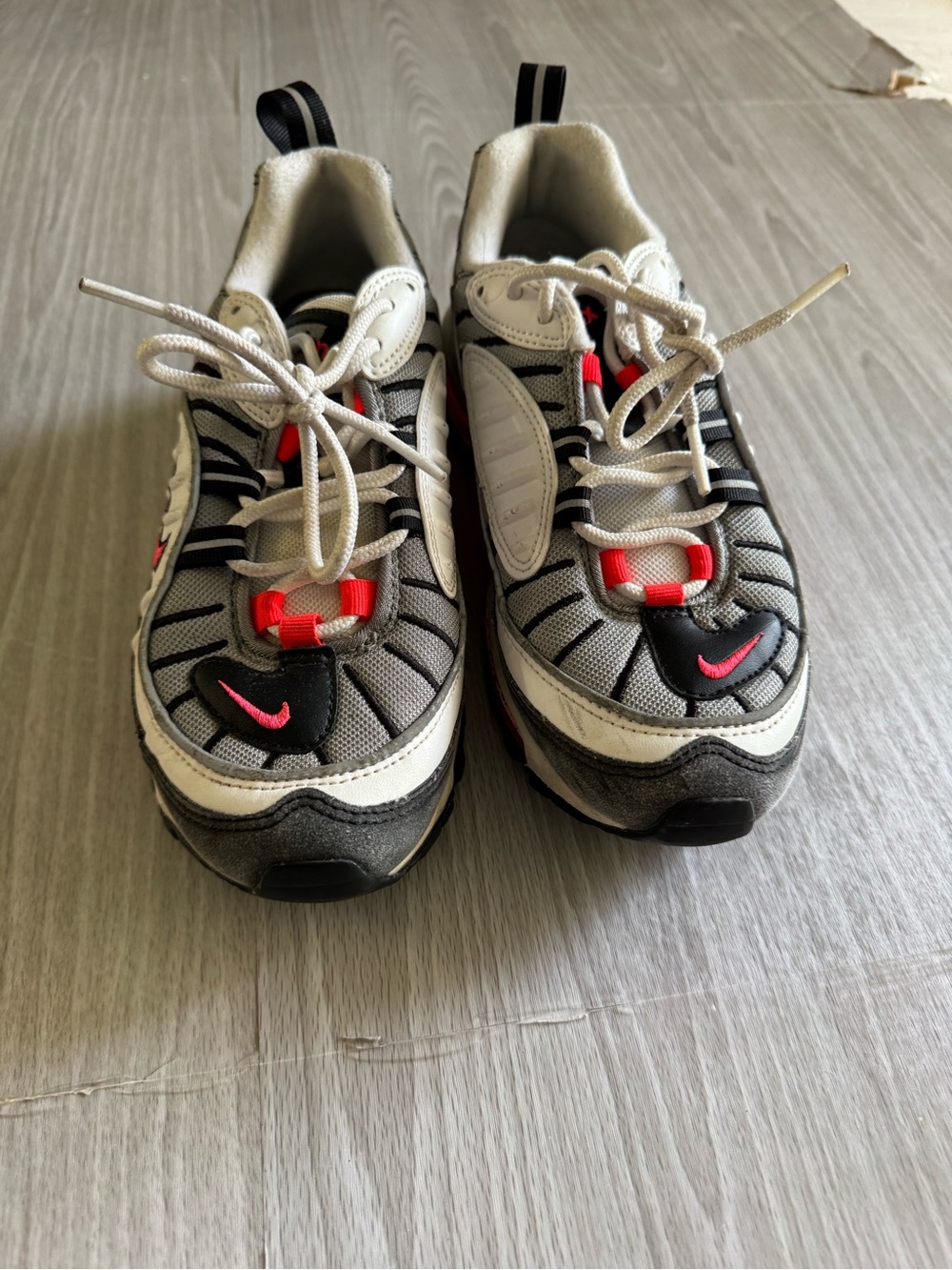 Nike Kids Gray, White and Pink Sneakers